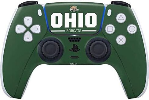 Skinit Decal Gaming Skin Compatible with PS5 Controller - Officially Licensed Ohio University Ohio Bobcats Logo Design in Kuwait