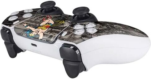 ألعاب Skinit Scenit Gaming Skin متوافقة مع وحدة تحكم PS5 - مرخص رسميًا DC Comics Wonder Woman Action Action Pose Design in Kuwait