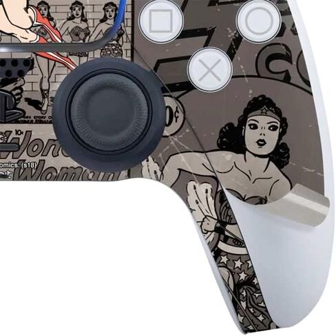 ألعاب Skinit Scenit Gaming Skin متوافقة مع وحدة تحكم PS5 - مرخص رسميًا DC Comics Wonder Woman Action Action Pose Design in Kuwait