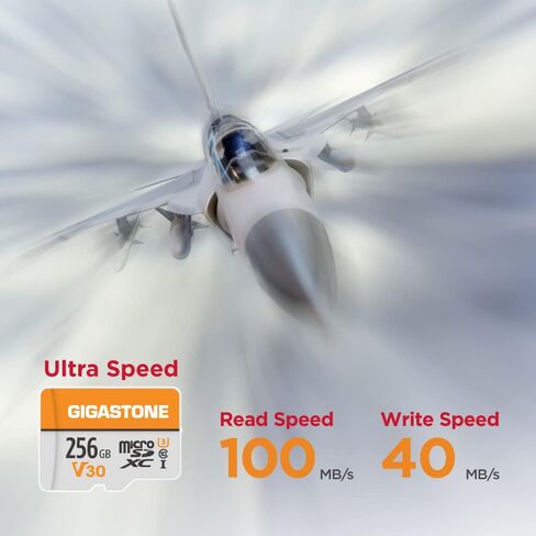 Gigastone 256gb 5-Pack Micro SD Card ، 4K Video Pro ، GoPro ، مراقبة ، كاميرا أمان ، كاميرا الحركة ، بدون طيار ، بطاقة ذاكرة MicroSDXC 100 ميجابايت/ثانية UHS-I V30 Class 10 in Kuwait