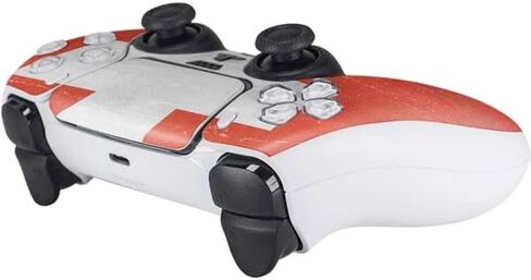 Skinit Decal Gaming Skin Compatible with PS5 Controller - Greece Flag Distressed Design in Saudi Arabia