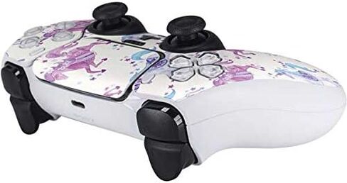 Skinit Decal Gaming Skin Compatible with PS5 Controller - Officially Licensed Purple Unicorns by Cat Coq Design in Saudi Arabia