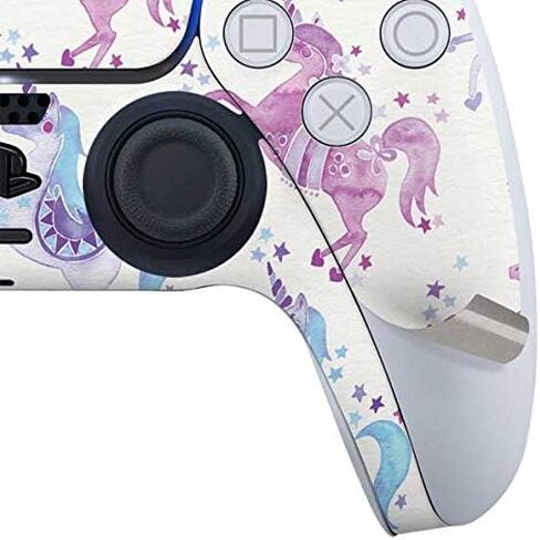 Skinit Decal Gaming Skin Compatible with PS5 Controller - Officially Licensed Purple Unicorns by Cat Coq Design in Saudi Arabia