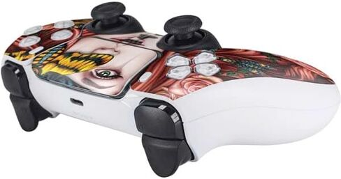 Skinit Decal Gaming Skin Compatible with PS5 Controller - Officially Licensed Purple Unicorns by Cat Coq Design in Saudi Arabia