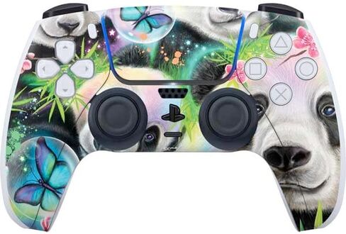 Skinit Decal Gaming Skin Compatible with PS5 Controller - Officially Licensed Purple Unicorns by Cat Coq Design in Saudi Arabia