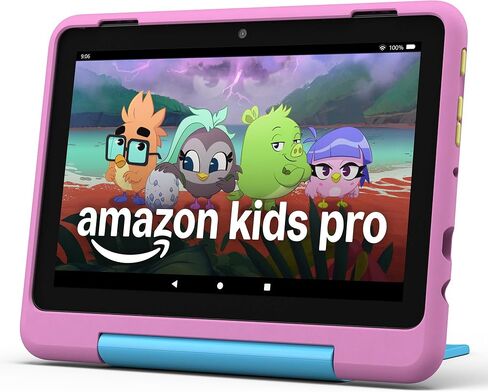حزمة Amazon Entertainment بما في ذلك Fire HD8 Kids Pro Tablet (32 جيجابايت ، Jungle Cat + Echo Dot Kids (Dragon) in Saudi Arabia
