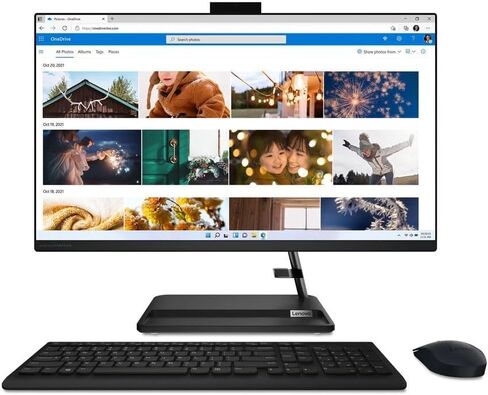 Lenovo 2024 IdeaCentre AIO 3 27ALC6 All-in-One Desktop 27" FHD IPS Touch 6-Core AMD Ryzen 5 7530U AMD Radeon Graphics 64GB DDR4 4TB NVMe SSDWIFI AX RJ45 No HDMIv1.4 Webcam Keyboard&Mouse Win 11 Pro in Saudi Arabia