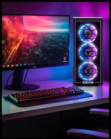 Q5 Pro Gaming PC | AMD Ryzen 7 8700F 6X 5GHz 16 Threads | NVIDIA RTX 4060 8GB | 32GB RAM | 1TB NVMe SSD | WiFi 5 | Windows 11 Pro in Saudi Arabia
