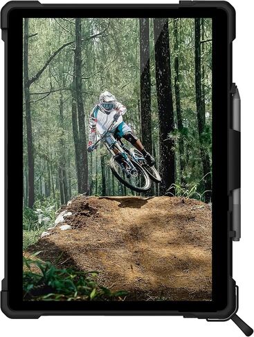 URBAN ARMOR GEAR UAG Designed for Microsoft Surface Pro 8 Case Plasma w/Hand Strap & Shoulder Strap Feather-Light Translucent Rugged Military Drop Tested Protective Cover Ice in Saudi Arabia