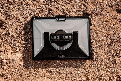 URBAN ARMOR GEAR UAG Designed for Microsoft Surface Pro 8 Case Plasma w/Hand Strap & Shoulder Strap Feather-Light Translucent Rugged Military Drop Tested Protective Cover Ice in Saudi Arabia