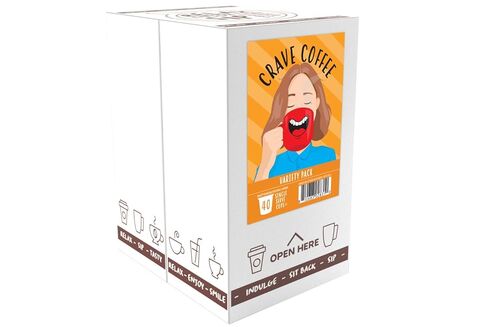 Crave Beverages Flavored Coffee Pods, Compatible with 2.0 K-Cup Brewers, Hazelnut, 100 Count in Saudi Arabia