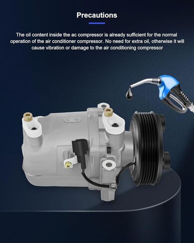 ECCPP A/C Compressor with Clutch 2005-2019 for Nissan Frontier Xterra 4.0L CO 11037C AC Compressor in Kuwait