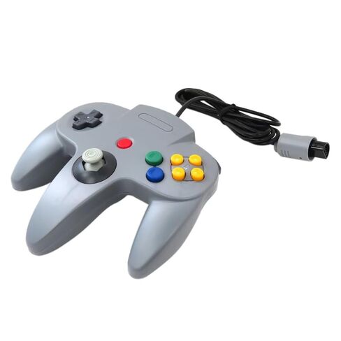Suifaqi 2025 New 2 Packs Packs Packs لـ Classic 64 Wired Controller jowstick ، ​​لنظام ألعاب الفيديو N64 N64 (Gray) in Kuwait