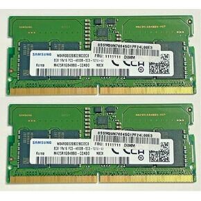 New Samsung 16GB (8GBX2) DDR5 4800 MHz PC5-38400 SODIMM Laptop Memory RAM (M425R1GB4BB0) OEM