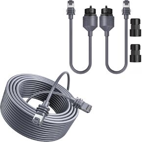 Starlink Ethernet Adapter & 30FT Ethernet Cable Bundle – Waterproof, Ideal for Mini & Gen 3 Setup