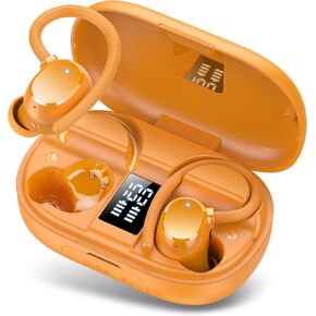 Wireless Earbuds, 2025 Bluetooth 5.4 Headphones HiFi Stereo, Bluetooth Earbuds with ENC Noise Cancelling Mic, IP7 Waterproof in Ear Earphones, 68H Dual LED Display Ear Buds for Workout Sports