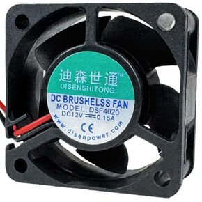 DC DC Brushling Fan DSF4020 DC12V 0.15A 2PIN 4CM 40 × 40 × 20mm