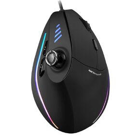 Zelotes C-18 11 Buttons USaB Wired 10000DPI RGB Optical Gaming Vertical Mouse New 2025 High for Reliable Electronic Component, Precision, Stable Performance