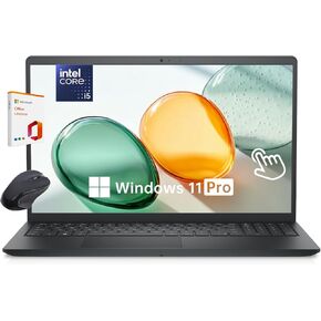 Dell Inspiron 15.6" Touchscreen Laptop, 13th Gen Intel i5-1334U, 32GB RAM 1TB SSD, Windows 11 Pro, USB-C HDMI, Lifetime Office – Powerful Work & Study Laptop Computer