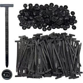 100 Pcs Nylon Universal Cable Tie Buckle, Heavy Duty Self-Locking Nylon Zip Ties Holder, Multipurpose Plastic Cable Ties Tool for Car & Home Daily Repair, Quick Fix