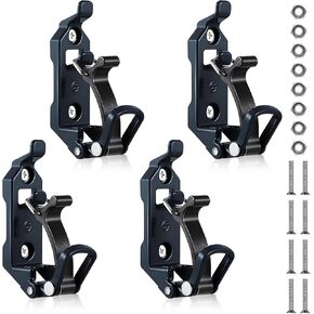 8 Pcs Shovel Mount for Roof Rack, Metal Rubber Clamp Wall Mounting Kit, Shovel Holder Clamp Wall Mount Kit Car Accessories for Roof Rack, Boats, Military Equipment, Axe, Patent Protection