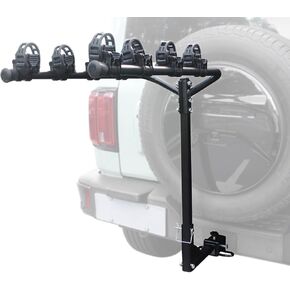 Doppy 4-Bike Hitch Mount Rack,Hitch Bike Rack 158 lbs Heavy Weight Capacity for Standard, Fat Tire and Electric Bike, Mount Platform Style for Cars Trucks SUVs Minivans(2-inch Receiver)