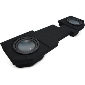 Harmony Audio Compatible with 2002-2018 Dodge Ram Quad Or Crew Truck HA-R104 Dual 10" Sub Box Enclosure