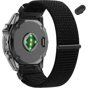 22mm Nylon Watch Bands for Garmin Fenix E/Fenix 8/Tactix 8 AMOLED 47mm/Fenix 7/Fenix7 Pro/Fenix 6 Pro/Fenix 6,QuickFit Sport Band for Garmin Fenix5/Fenix 5 Plus/Forerunner 965/945/Descent G2/G1 Solar