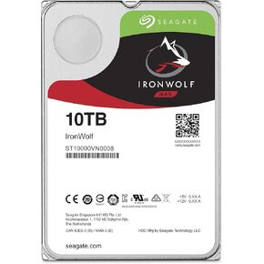 Seagate IronWolf 3.5" 10TB Internal Hard Disk HDD 3 Year Warranty 256MB 7200rpm 24 Hours Service for PC NAS RV Sensor ST10000VN0008