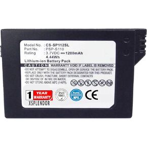 XPS 1200mAh Replacement Battery for S0NY Lite, PSP-3001, PSP 2th, PSP-2000, PSP-3000, PSP-3004, Silm PN PSP-S110