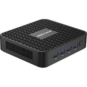 MINISFORUM GK41 Mini PC 8GB DDR4 256GB SSD Celeron J4125 Processor, HDMI&DP 4K@60Hz Outputs, 2X Gigabit Ethernet, 4X USB 3.0 Port, Dual Band WiFi Mini Computer