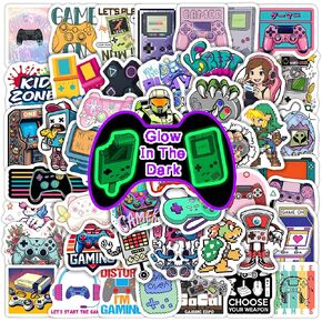 70 Pcs Glow in The Dark Adventure Hiking Camping Water Bottle Stickers, Waterproof Vinyl Wilderness Nature Travel Wildlife Laptop Decals, Summer Camp Sticker for Teens Adults Kids