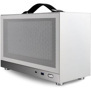 LAN Gaming Desktop (8.1L Small & Light, RTX 5080 16GB, AMD 8-Core Ryzen 7 9700X, 32GB DDR5 RAM, 2TB NVMe SSD, Internal WiFi + BT, Windows 11 Pro) Best Mini ITX SFF Computer (Black)