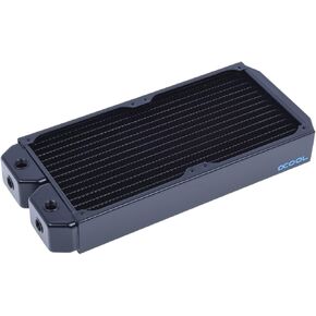 Alphacool NexXxos XT45 Full Copper Radiator280, 140mm x 2, Dual Fan, Black