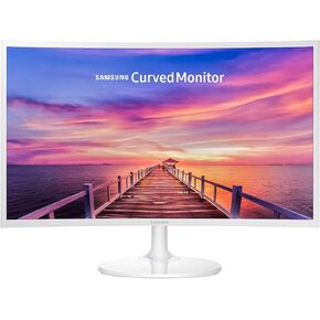 SAMSUNG 27" CF391 Curved FHD 1080P LED Monitor, White - 1800R Curvature, Full HD 1920 x 1080 Resolution, 16:9 Aspect Ratio, 4 ms Response Time, 3000:1 Static Contrast Ratio, VGA HDMI Inputs