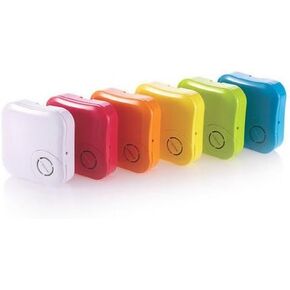 مكبر صوت الاهتزاز المحمولة سعة 3.5 ملم USB الصخور (أبيض)