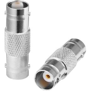 BNC Female to BNC Female Adapter Barrel Connector Copper Gold-Plating 50 ohms Coaxial Radio Router WiFi Antenna Walkie-Talkie Mobile Communicati(2)