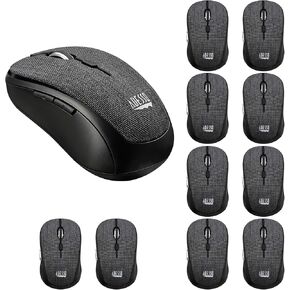 Lot of 10 Pcs Multipack iMouse S80B 24Ghz Fabric Wireless Black Fabric Mini Optical Mouse