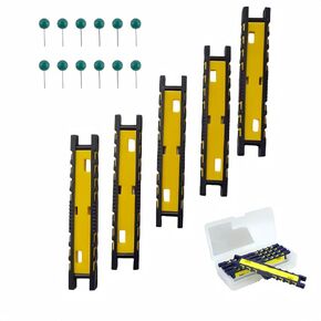 5PCS Fishing Hook Holder Fishing Leader Line Board Organizer for Storing Fishing Line Rigs Holder,with Tackle Box