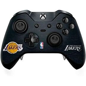 Skinit Decal Gaming Skin Compatible with Xbox One Elite Controller - Officially Licensed NBA Los Angeles Lakers Black Primary Logo Design
