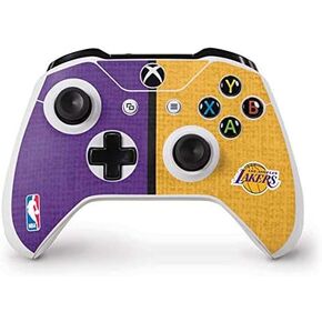 Skinit Decal Gaming Skin Compatible with Xbox One S Controller - Officially Licensed NBA Los Angeles Lakers Canvas Design