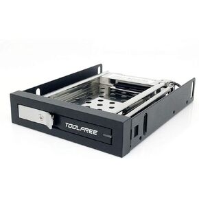2.5 بوصة مرنة القرص درج محرك أقراص واحد/مزدوج دافئ القرص محرك SATA 6GBPS لـ HDD/SSD صندوق استخراج القرص الصلب (الخليج المزدوج)