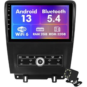 Android 13 Car Radio لـ 2+32g Ford Mustang 2010-2014 10.1 '1280 * 720 Stereo Stereo Stereo Touchnen