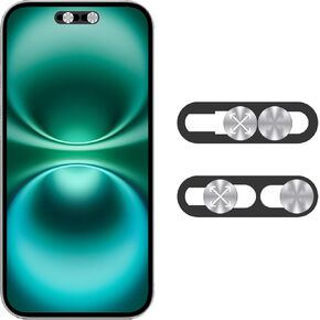 Front Camera Cover,Webcam Cover Compatible for Phone 14 Pro/14 Pro Max/15 Series/16 Series,Web Blocker Protect Your Privacy and Security-Infrared Facial Recognition Can Be Turned Off-Silver