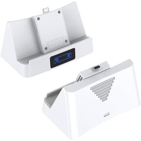 Charging Dock Station for Playstation Portal Console, Portable Charging Stand Base with USB Type-C Adapter for Ps Portal