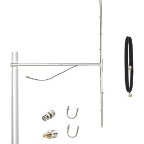 Outdoor FM Radio Antennas 88-108MHz for Enhanced FM/HD Radio Reception, FM Broadcast Antenna Maximum Power Input 150W, with 10meter Cable UHF/BNC/SMA Adapter ﻿