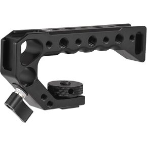 Handel Handel Camera Handg مع 4 حوامل أحذية باردة ARRI HOPETG HOLE 1/4in و 3/8in ثقوب ملولبة متوافقة مع كاميرا CAGE CAGE Sports لـ Vlong Live Streaming