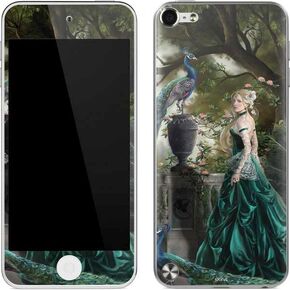 Skinit Decal MP3 Player Skin Compatible with iPod Touch (5th Gen&2012) - Originally Designed Woman with Peacocks by Nene Thomas Design