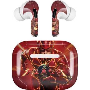 Skinit Decal Audio Skin Compatible with AirPods Pro 2nd Gen - Officially Licensed DC Comics The Flash Movie: Logo Poster Design