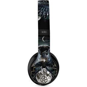 Skinit Decal Audio Skin Compatible with Beats Solo 2 Wired - Originally Designed Crow and Moon Phases by Sarah Richter Design